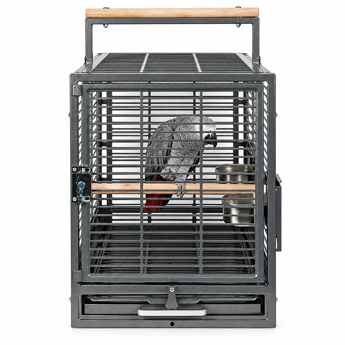 1027 - Safari Travel Cage Antique