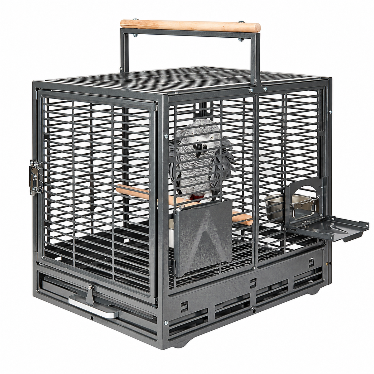 1027 - Safari Travel Cage Antique