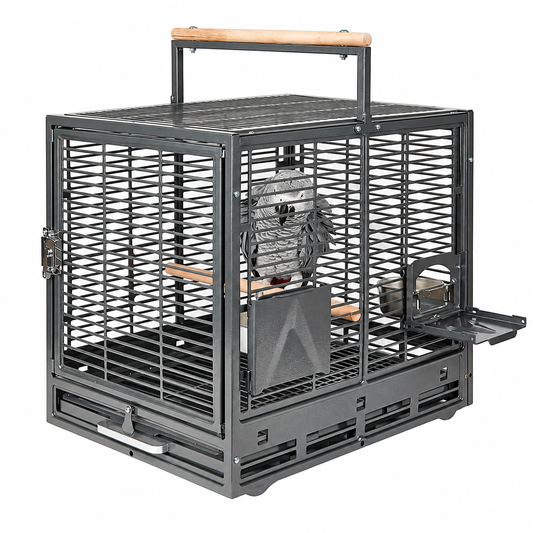 1027 - Safari Travel Cage Antique