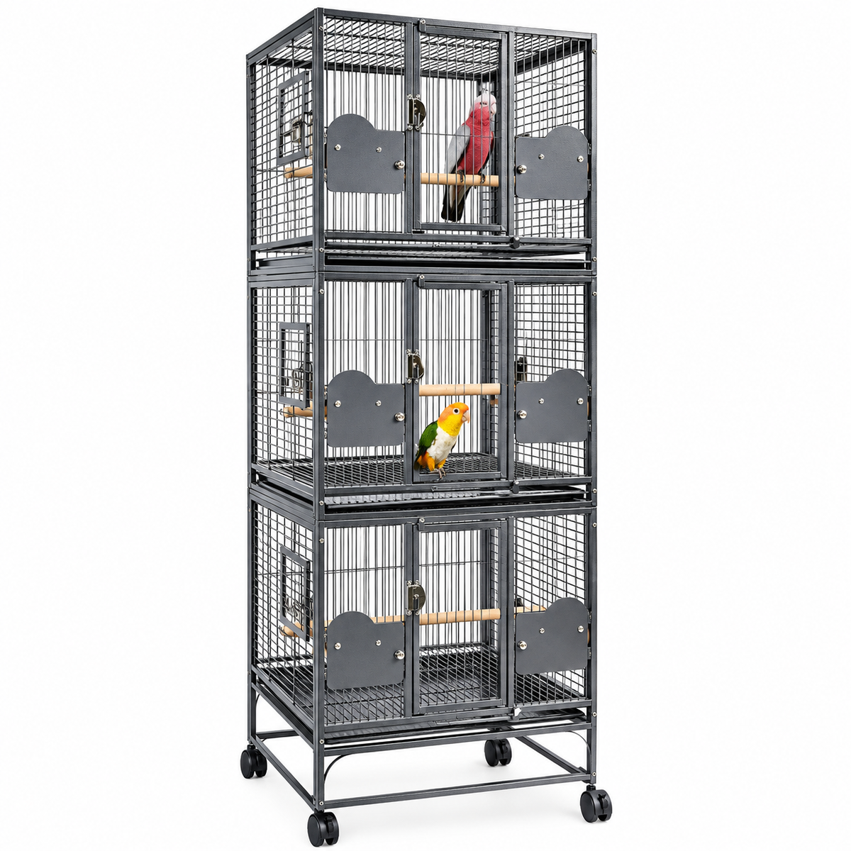 2701 - Parrot Triple Cage