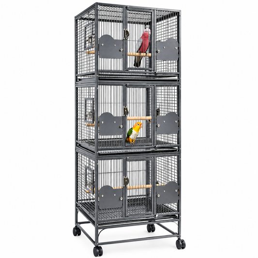 2701 - Parrot Triple Cage