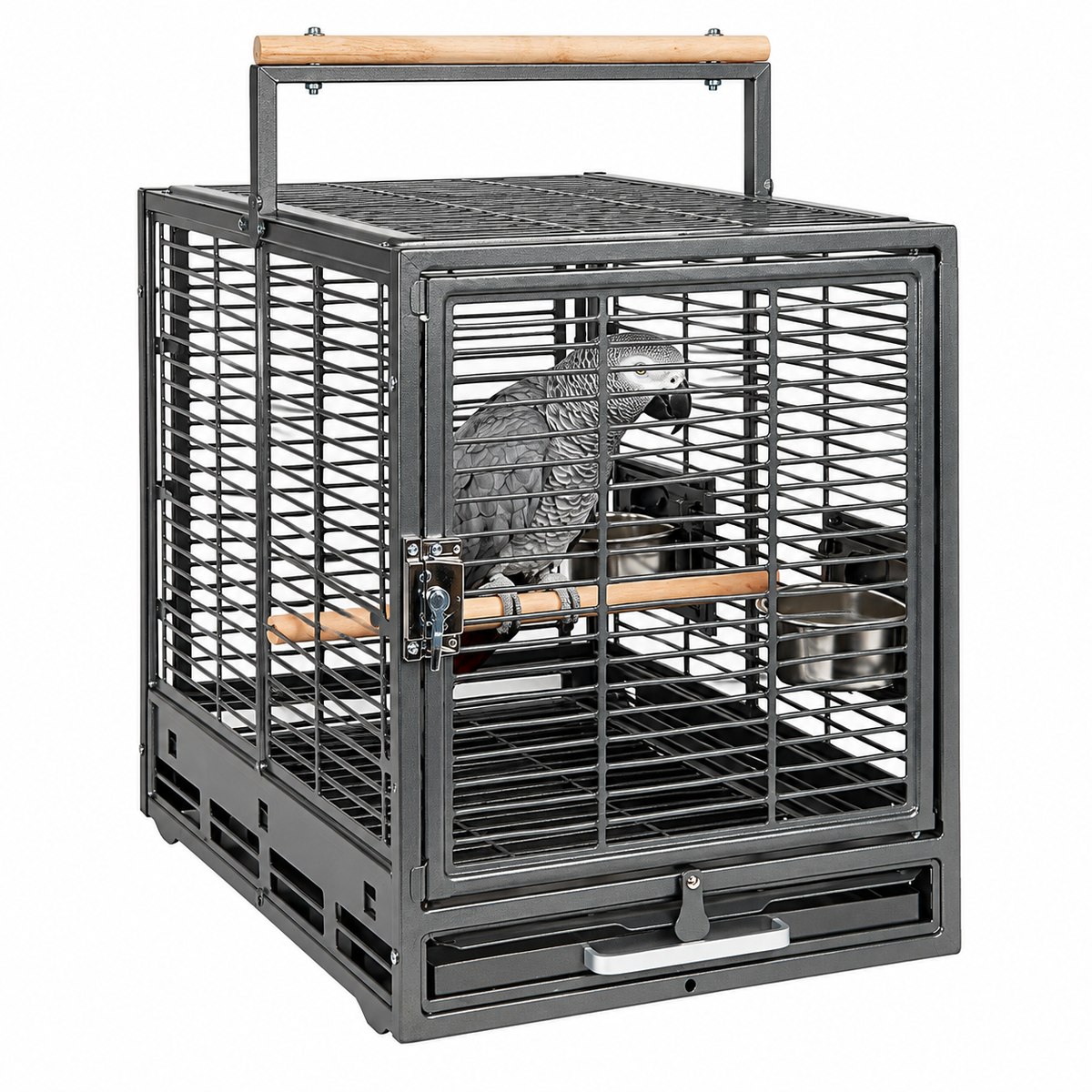 1027 - Safari Travel Cage Antique