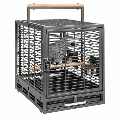 1027 - Safari Travel Cage Antique